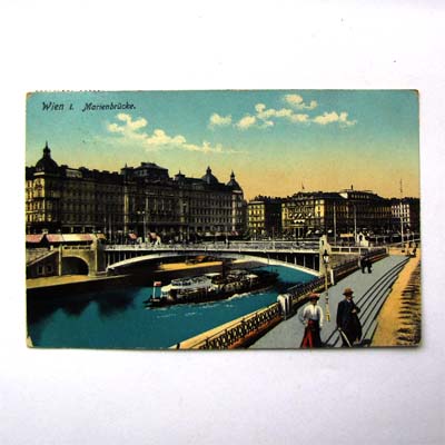 Marienbrücke in Wien, alte Ansichtskarte