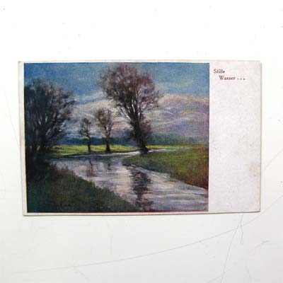 Stille Wasser, Salzburger Kunst, alte Ansichtskarte