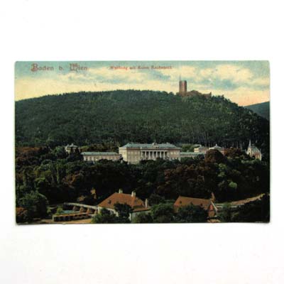 Baden, Weilburg und Ruine Rauheneck, alte AK