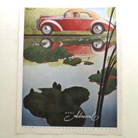 Opel Admiral, Werbegrafik, 1939 