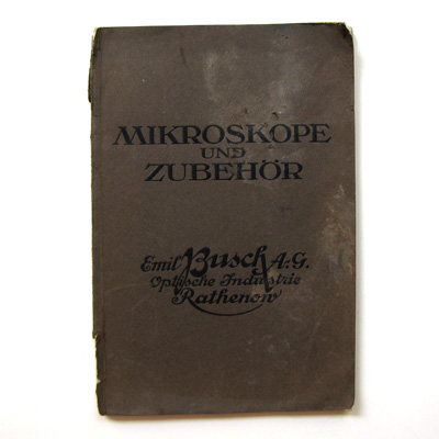 Mikroskope und Zubehör, Emil Busch A.G., alter Katalog
