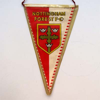 Nottingham Forest F.C., England, alter Fußball - Wimpel