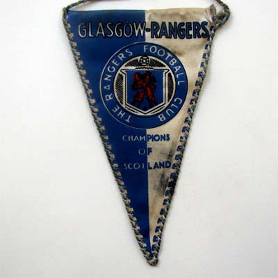 Rangers FC, Glasgow, Schottland, alter Fußball - Wimpel