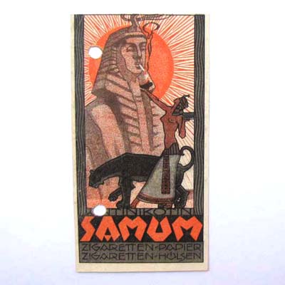 Samum, Zigaretten-Papier, alter Kassazettel