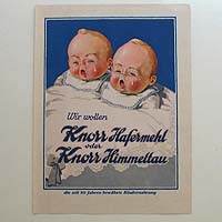 Knorr Hafermehl - 1928    