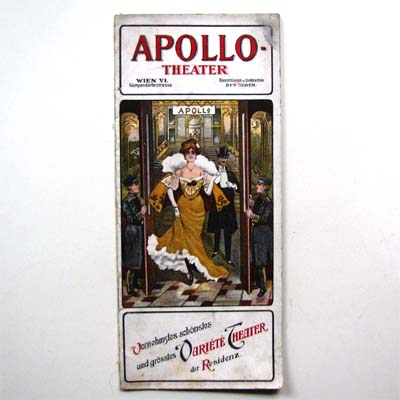 Programmheft, Apollo Theater, Wien, 1907