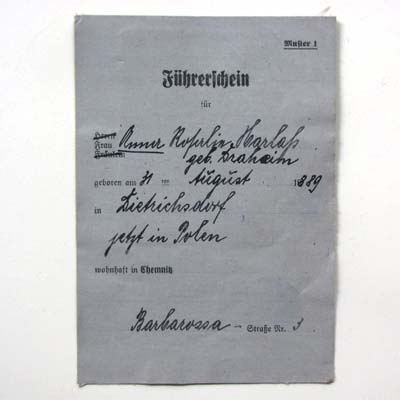 alter Führerschein, 1937