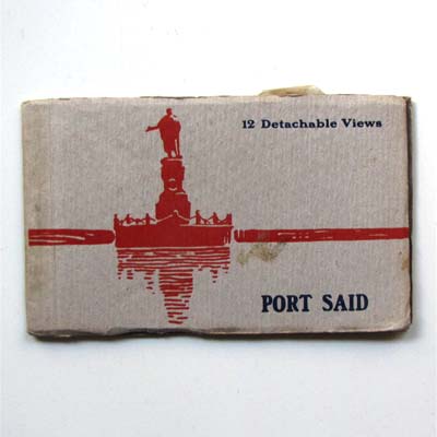 Port Said, altes Ansichtskarten-Booklet, 1925