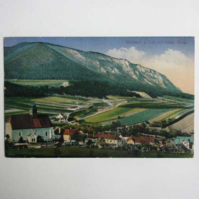 Grümbach am Schneeberg, alte Ansichtskarte