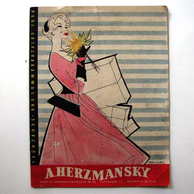 Katalog, Herzmansky Wien, Kaufhaus, 1954