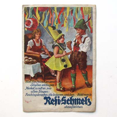 Resi-Schmelz, Margarine, alter Werbeprospekt