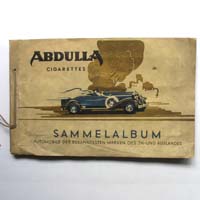 Abdulla Cigarettes, Oldtimer Automobile, Sammelbilder
