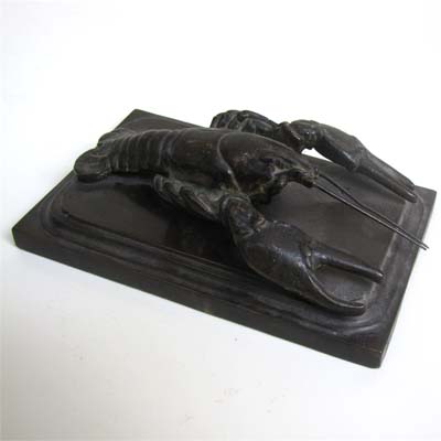 Krebs - Skulptur, Bronze, Briefbeschwerer