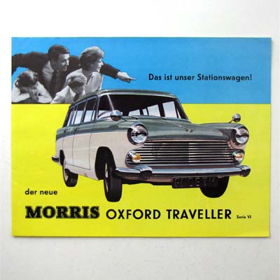 Morris Oxford Traeller, Serie VI, Autoprospekt