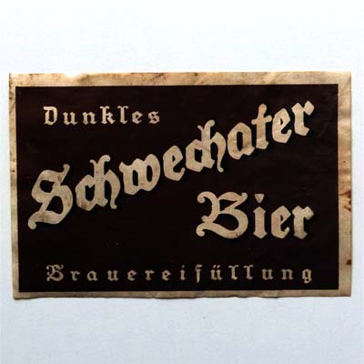 Dunkles Schwechater Bier, Bier - Etikett
