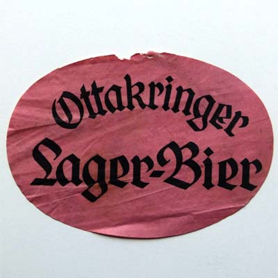 Ottakringer Lager-Bier, Bier - Etikett
