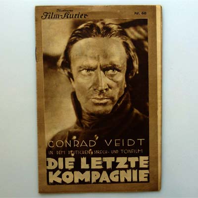Die letzte Kompagnie, Conrad Veidt, Film-Kurier