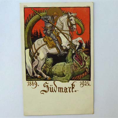 Südmark, 1889 - 1924, politische Ansichtskarte