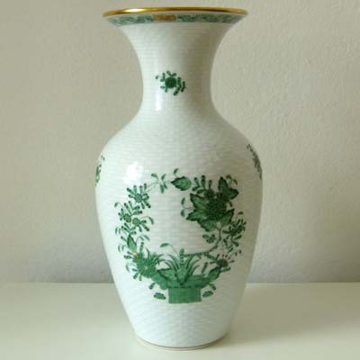 Vase, handbemalt, Porzellan-Manufaktur Herend