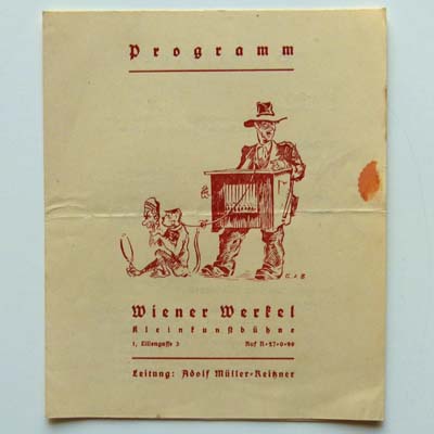Wiener Werkel, Kleinkunstbühnen, Programm, 1939