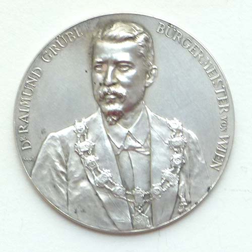 Dr. Raimung Grübl, Bürgermeister, Silber, Medaille