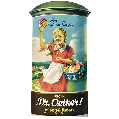 Dr. Oetker, Werbekarton, 30er Jahre
