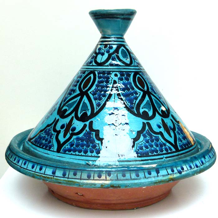 Marokkanische Tajine Keramik, handbemalt