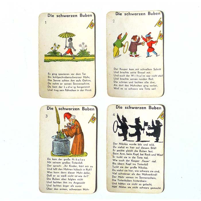 Struwelpeter, Quartett-Spielkarten