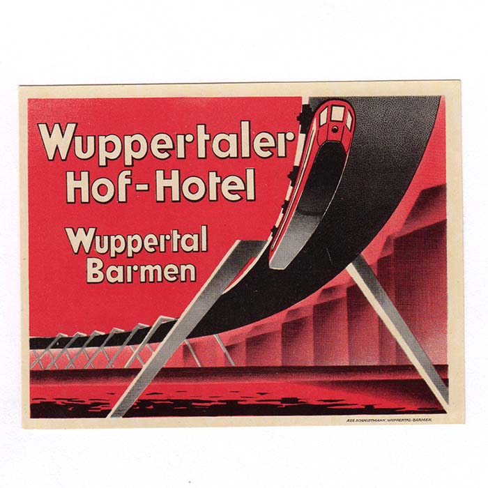 Wuppertaler Hof - Hotel, Kofferkleber / Etiketten
