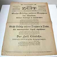 Extra-Ausgabe v. Die Zeit, 1. WK, 1914