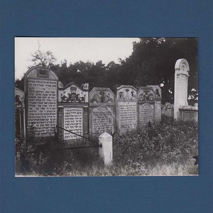jüdischer Friedhof, alte Fotografie, Osteuropa, um 1940