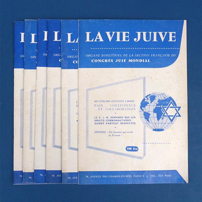 La Vie Juive, Zeitschrift, 6 Hefte, 1957