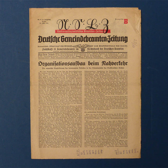 Deutsche Gemeindebeamten - Zeitung, 1941
