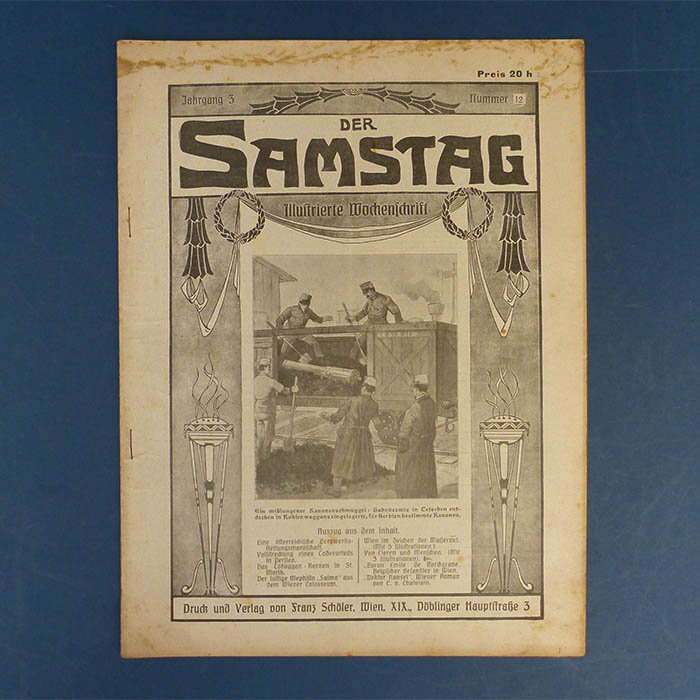 Der Samstag, Illustrierte Wochenschrift, Nr. 12, 1908