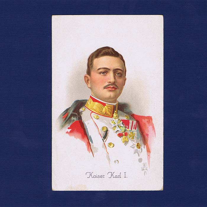 Kaiser Karl I, Ansichtskarte