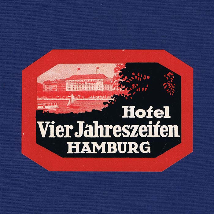 Hotel Vier Jahreszeiten - Hamburg, Kofferkleber