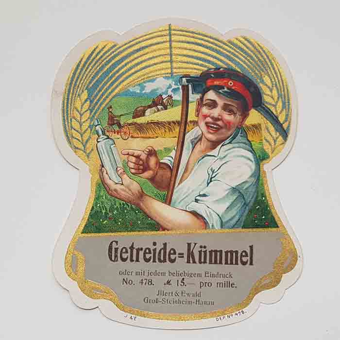 Getreide Kümmel, Soldat, Etikett, Illert & Ewald