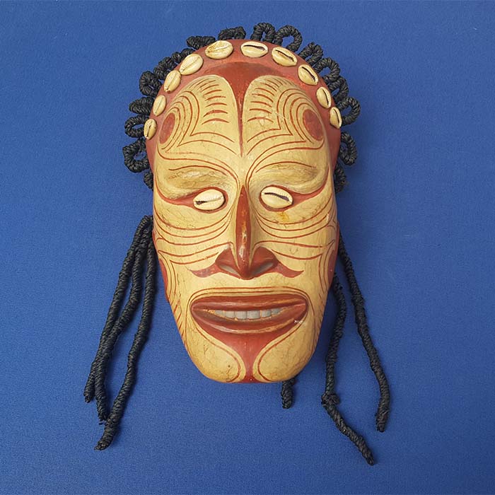 Maske, Maori Neuseeland - Motiv, Achatit