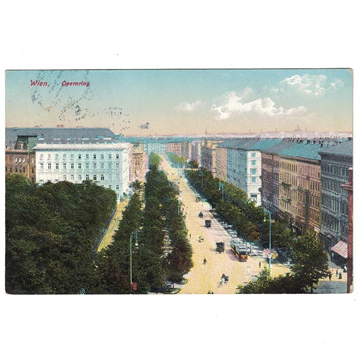 Opernring, Wien, Ansichtskarte, 1914