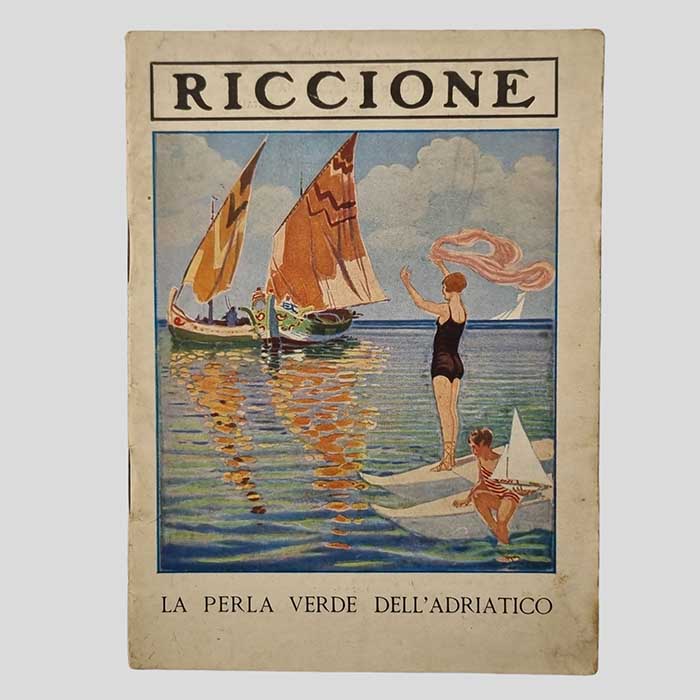 Riccione, Adria, alter Reiseprospekt, 1927