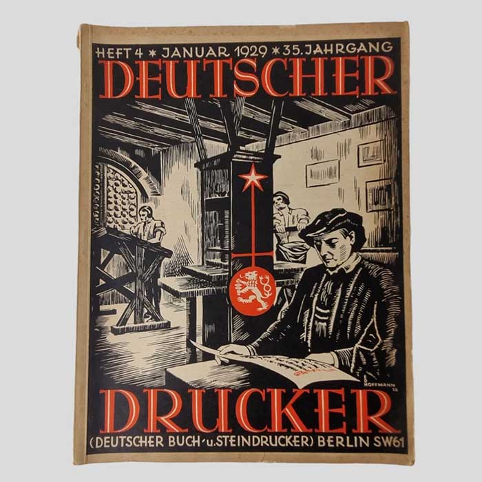 Deutscher Drucker, Buch- und Steindruck, 1929