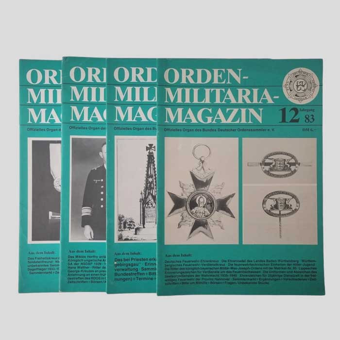 Orden & Militaria Journal, 4 Hefte, 1983