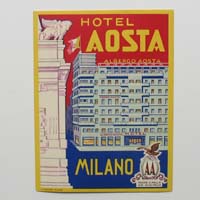 Hotel Aosta, Milano, Italien, Hotel-Label