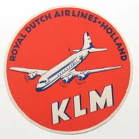 KLM, Royal Dutch Airlines, Fluglinie, Label