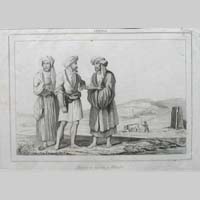 alter Kupferstich, Abbildung von Persern