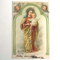 Maria mit Jesukind, Ansichtskarte