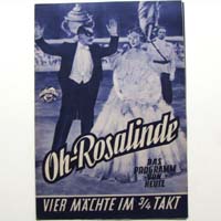 Oh - Rosalinde, Filmprogramm, A. Rothenberger, 1955