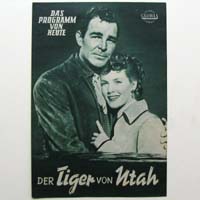 Der Tiger von Utah, Filmprogramm, 1956