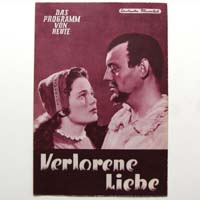 Verlorene Liebe, Filmprogramm, 1955