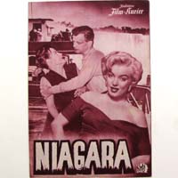 Niagara, Marilyn Monroe, Filmprogramm